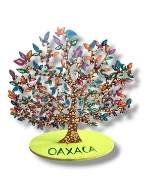 Oaxaca Mexico Tree of Life Arbol de la Vida Figurine Hand-Painted Souvenir